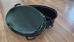 Zwarte emaille braadpan 30/35 cm, Huis en Inrichting, Ophalen, Gebruikt, Gietijzer, Koekenpan of Braadpan