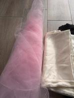 Satijnen lappen stof en tule pakket, Hobby en Vrije tijd, Stoffen en Lappen, Ophalen, Overige kleuren, 30 tot 120 cm, Satijn of Zijde