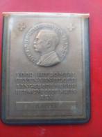 bronzen Landsteiner plaquette én penning, Ophalen of Verzenden, Brons