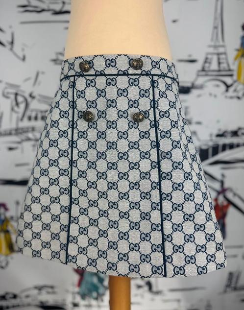 Gucci GG canvas mini rok maat 10, Kinderen en Baby's, Kinderkleding | Maat 140, Zo goed als nieuw, Meisje, Jurk of Rok, Verzenden
