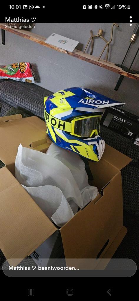 Airoh Twist 3 helm Maat L, Motoren, Kleding | Motorhelmen, Integraalhelm, M, Overige merken, Tweedehands, Ophalen of Verzenden