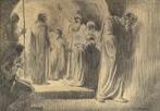 107. Tekening Han van Meegeren, Christus voor het Sanhedrin, Antiek en Kunst, Ophalen of Verzenden