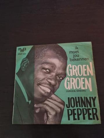 Single van Johnny Pepper : groen groen ( green green)  1964 beschikbaar voor biedingen