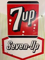 Vintage 7up Reclamebord Seven-Up, Verzamelen, Reclamebord, Gebruikt, ., Ophalen of Verzenden