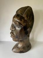 Prachtige vintage houten buste / beeld man Afrika., Ophalen
