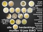 17 x 2 euro munten van het thema 10 jaar euro UNC, Postzegels en Munten, Munten en Bankbiljetten | Verzamelingen, Ophalen of Verzenden
