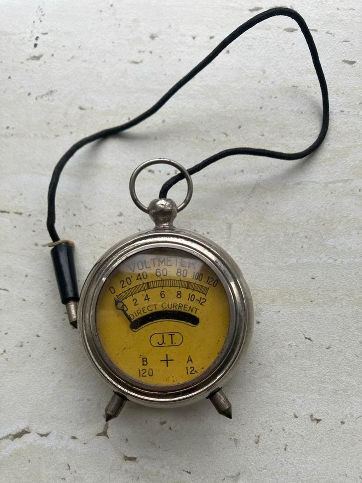 Antieke J.T. Voltmeter - Zeldzaam!, Antiek en Kunst, Antiek | Gereedschap en Instrumenten, Ophalen of Verzenden