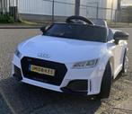 Audi TT'RS 12v zwart - RC – Leder zit – Rubberband Blue, Ophalen of Verzenden, Nieuw, Overige typen