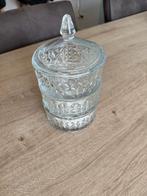 Glazen Bonbonnière met Deksel, Antiek en Kunst, Antiek | Glas en Kristal, Ophalen of Verzenden