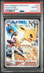 Jolteon PSA 10 - 193/184 - Japanese VMAX Climax 2021, Ophalen of Verzenden, Zo goed als nieuw, Losse kaart