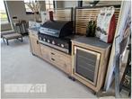 Buitenkeuken kast van steigerhout incl. koelkast, Tuin en Terras, Buitenkeukens, Maatwerk, Houtskool, Vrijstaand, Info@hout-art.nl