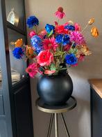 Echt een Eyecatcher Zijden bloemen in Bol vaas Set Rond, Ophalen of Verzenden, Nieuw