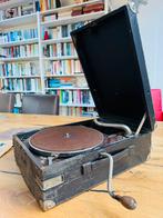 His Masters Voice grammofoonspeler met veel toebehoren, Audio, Tv en Foto, Platenspelers, Ophalen, Gebruikt, Platenspeler, Overige merken