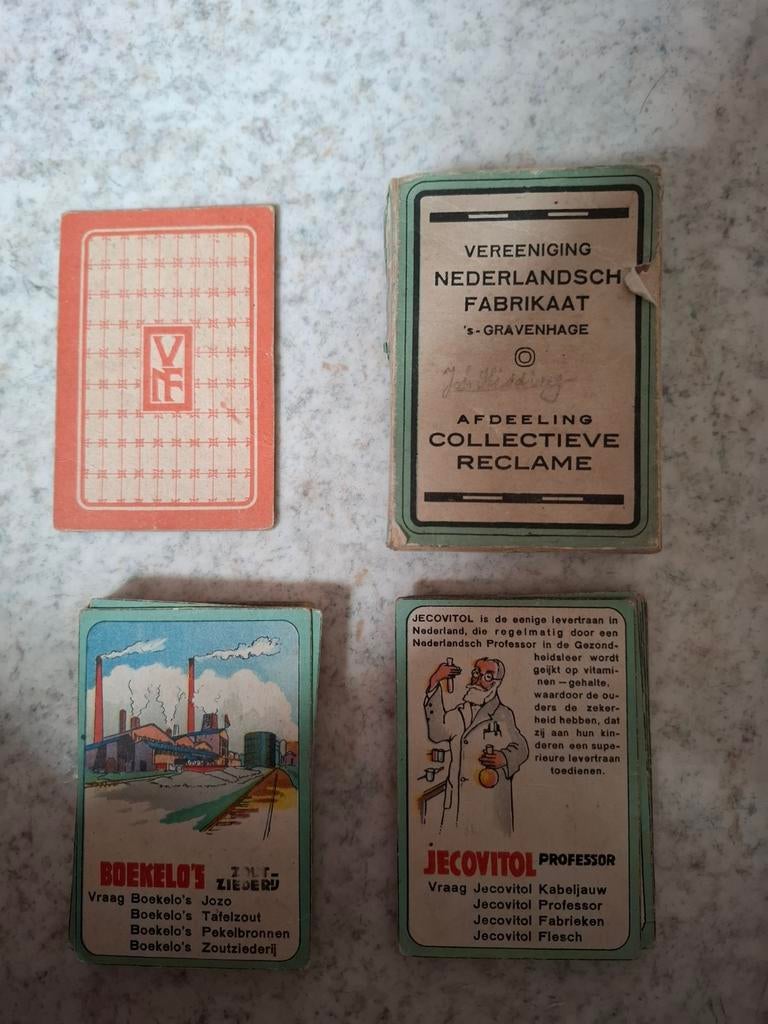 Oud Vereeniging Nederlands Fabrikaat Kwartetspel, Ophalen of Verzenden