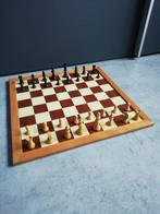 Homas houten dam / schaakbord met houten stukken, Ophalen of Verzenden, Minder dan 500 stukjes, Zo goed als nieuw, Schaken