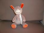 Zwitsal ezel happy horse grijs oranje velours 16 cm Witte, Kinderen en Baby's, Speelgoed | Knuffels en Pluche, Ophalen of Verzenden