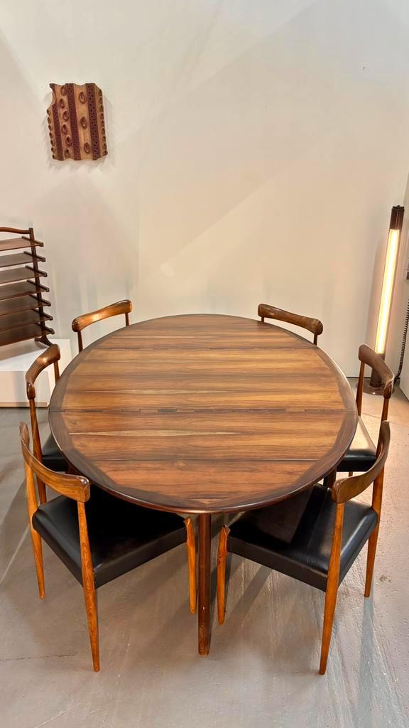 EINDEJAARS SALE Palissander Eettafel Niels Koefoed, Antiek en Kunst, Antiek | Meubels | Tafels, Ophalen