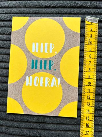200. Kaart Tekst Hiep Hiep Hoera beschikbaar voor biedingen