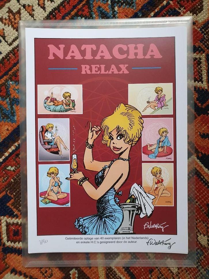 Natacha prentenmap "Relax" (Natasja), Boeken, Stripboeken, Nieuw, Complete serie of reeks, Ophalen of Verzenden