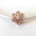 Pandora rose goud bedel sneeuwvlok, Ophalen of Verzenden, Zo goed als nieuw, Goud, Pandora