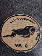 Patch , US NAVY , Pearl Harbor , Attack Squadron 6 , VB 6 ,, Ophalen of Verzenden, Marine, Amerika, Embleem of Badge