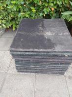 15 grote rubberen tuintegels 50x50, Ophalen, Gebruikt, Rubber, 10 m² of meer