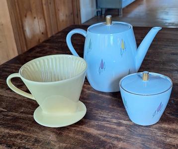Vintage 50s Pastelgele Koffiefilter beschikbaar voor biedingen