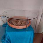 vintage salontafel, in goede staat, Huis en Inrichting, Tafels | Salontafels, Ophalen, Gebruikt, 50 tot 100 cm, Rond
