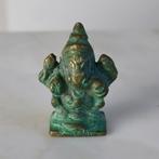 Miniatuurbeeldje van Ganesha – Messing – 4,2 cm – 55 g, Antiek en Kunst, Antiek | Koper en Brons, Ophalen of Verzenden, Koper