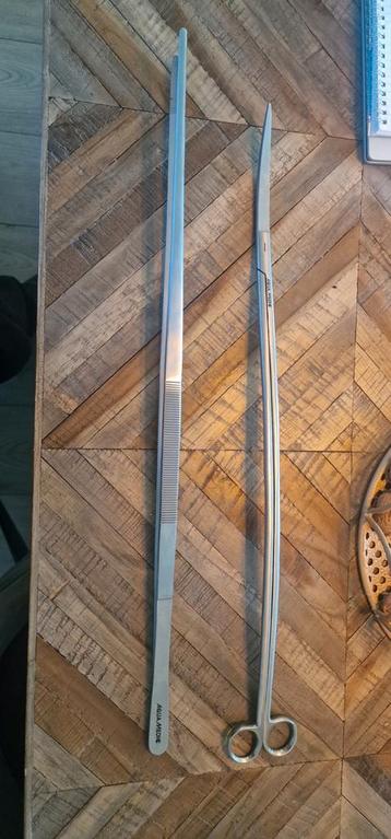 Curved schaar en pincet voor aquarium 60cm! beschikbaar voor biedingen