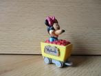 Disney Minnie Mouse kunststof treinwagonnetje 5,5cm, Ophalen of Verzenden, Mickey Mouse, Zo goed als nieuw, Beeldje of Figuurtje