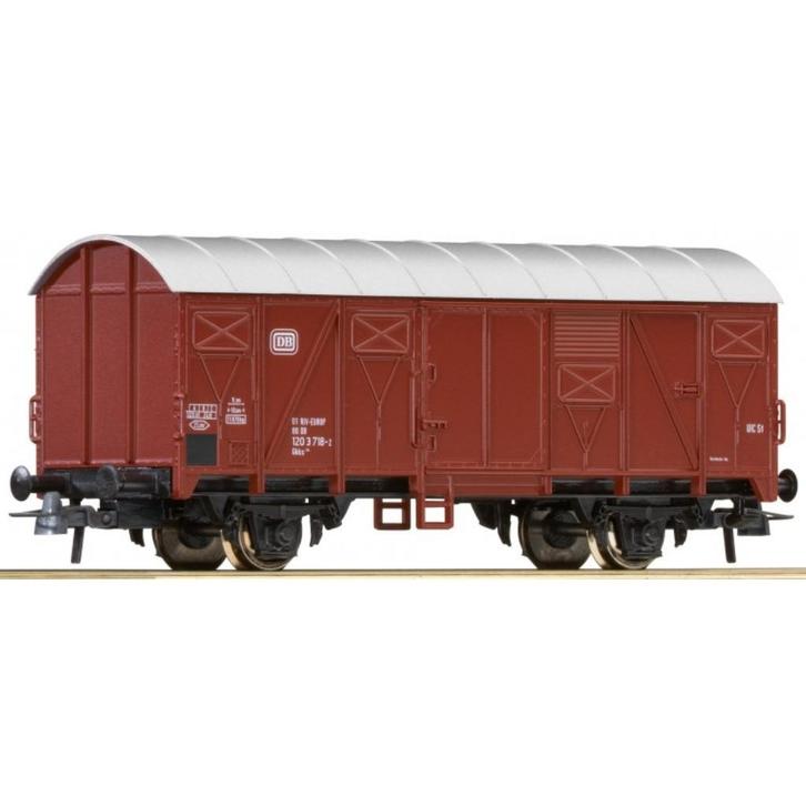 Roco 56067 Gedeckter Güterwagen, DB, Hobby en Vrije tijd, Modeltreinen | H0, Nieuw, Wagon, Gelijkstroom, Roco, Ophalen of Verzenden