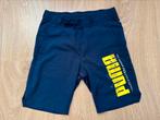 Puma drycell korte broek blauw/geel maat 110/116 - 5/6 jaar, Broek, Gebruikt, Puma, Ophalen of Verzenden
