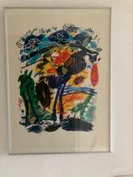 Groot kleurrijk schilderij, afmeting 71 x 51 cm, Huis en Inrichting, Woonaccessoires | Schilderijen, Tekeningen en Foto's, Ophalen