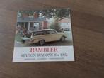 Folder Rambler 1962, Ophalen of Verzenden, Zo goed als nieuw, Overige merken