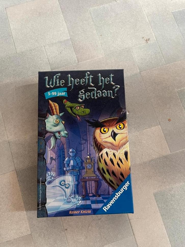Wie heeft t gedaan, Hobby en Vrije tijd, Gezelschapsspellen | Kaartspellen, Zo goed als nieuw, Een of twee spelers, Ophalen of Verzenden