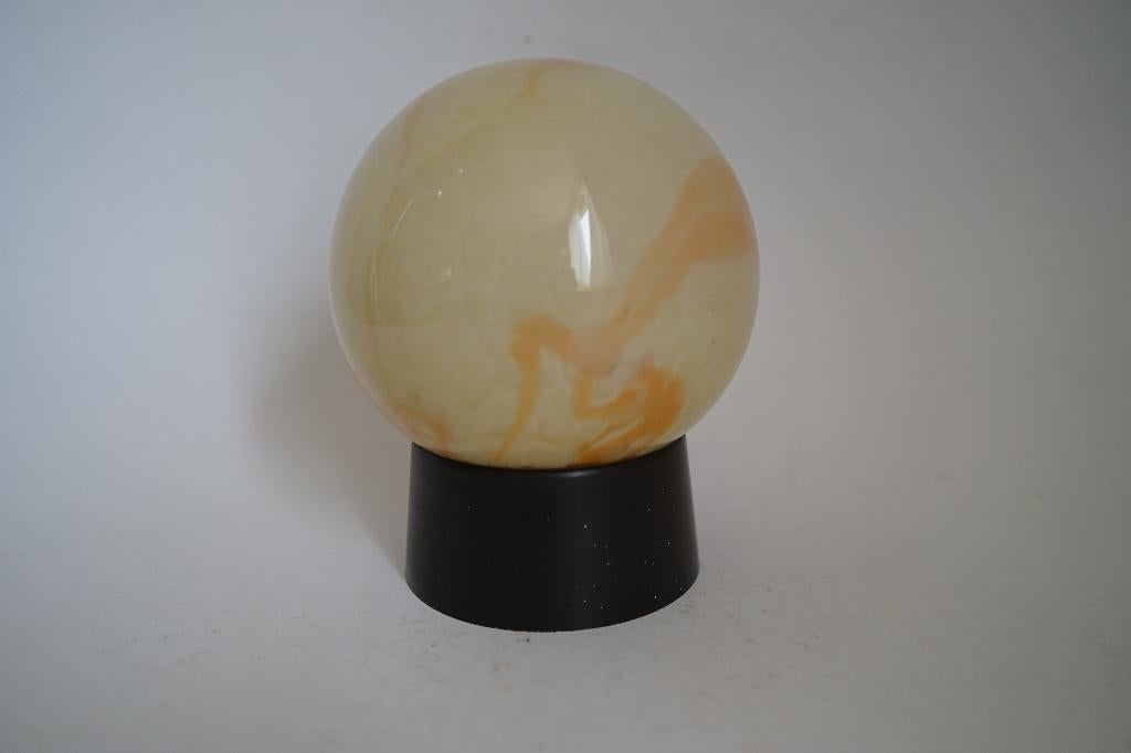 Thabur lamp art deco roze marmer glas zwart bakeliet niko, Huis en Inrichting, Lampen | Plafondlampen, Ophalen of Verzenden, Gebruikt