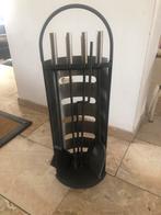 Openhaard set RVS, Huis en Inrichting, Haarden, Ophalen, Gebruikt, Vrijstaande haard, Houthaard