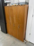 Vintage houten lockerkast garderobekast, Ophalen, Zo goed als nieuw