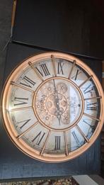Bronskleurige klok, Huis en Inrichting, Ophalen, Zo goed als nieuw, Analoog, Wandklok