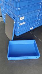 Zgan blauwe opslagbakken met klikdeksel , afm 60x40x13 cm, Doe-het-zelf en Verbouw, Kratten en Dozen, Ophalen, Zo goed als nieuw
