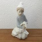 Lladro Beeld Porselein “ Jongen met Lammetje” 1970 Nr. 4676, Ophalen of Verzenden, Zo goed als nieuw, Mens