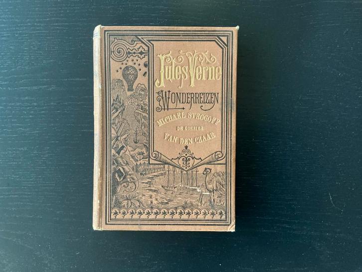 Jules Verne Wonderreizen - ex libris Grolman, Antiek en Kunst, Antiek | Boeken en Bijbels, Ophalen