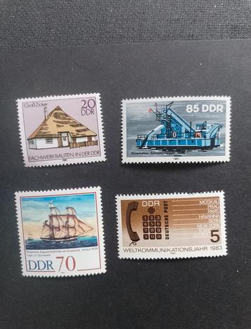 DDR Postzegels - Set van 4 beschikbaar voor biedingen