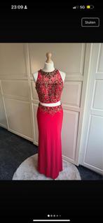 avondjurk crop abiye met steentjes indian dress style, Galajurk, Verzenden, Maat 36 (S), Gedragen