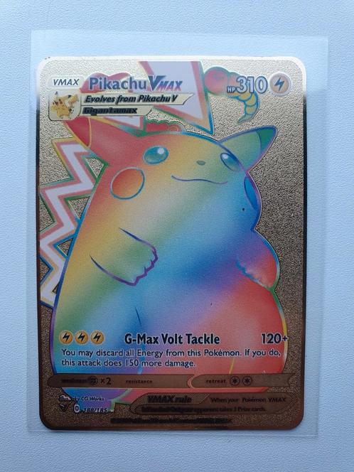 Pikachu VMAX #188 Pokemon Vivid Voltage
Metal Card rainbow, Hobby en Vrije tijd, Verzamelkaartspellen | Pokémon, Nieuw, Losse kaart