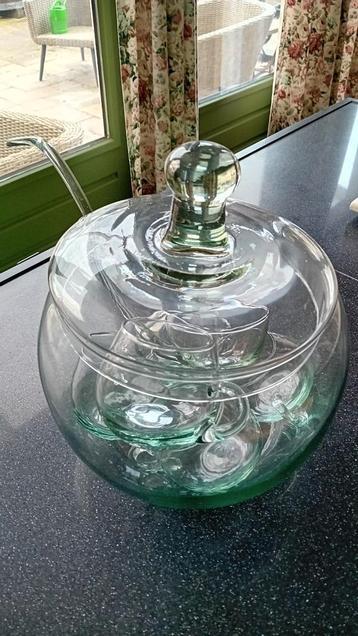 Grote punch bowl set  8 delig beschikbaar voor biedingen