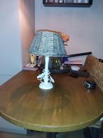 Lamp met rieten kap, Huis en Inrichting, Lampen | Vloerlampen, Gebruikt, Ophalen of Verzenden, Landelijk, Minder dan 100 cm
