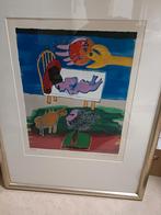 Zeefdruk Corneille., Antiek en Kunst, Kunst | Litho's en Zeefdrukken, Ophalen of Verzenden