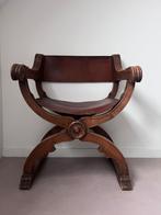 Savonarola stoel / Renaissance stijl – massief hout, Antiek en Kunst, Antiek | Meubels | Stoelen en Banken, Ophalen